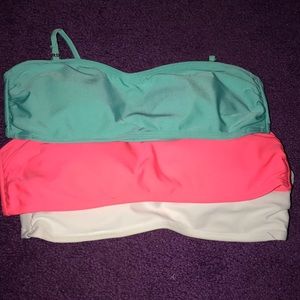 Bandeau swim tops